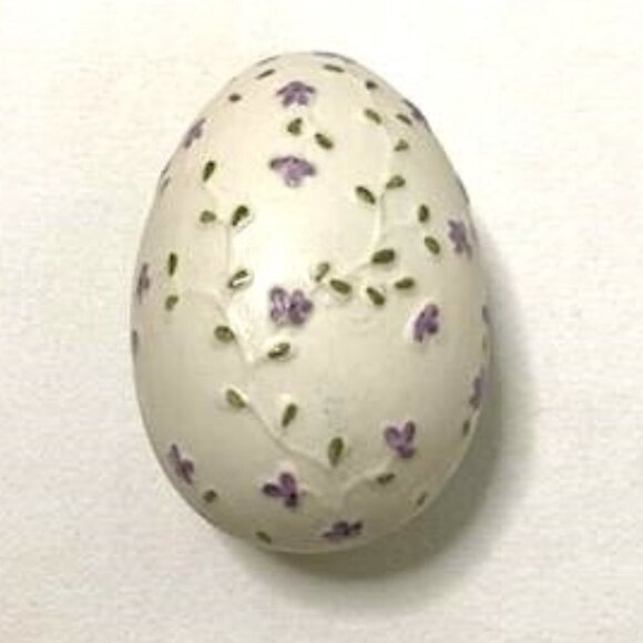 Other - Vtg Hand Painted Easter Egg Candy Trinket Dish Ceramic